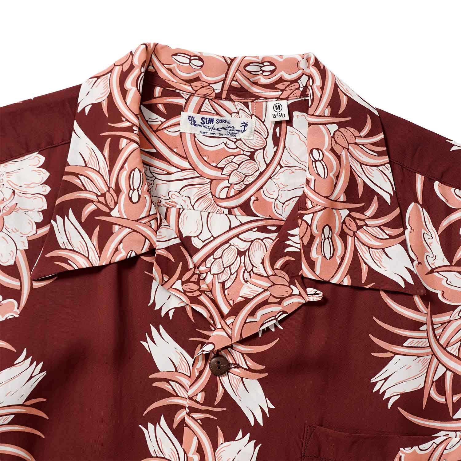 SUN SURF ���󥵡��� Ⱦµ �����ϥ���� RAYON HAWAIIAN SHIRT ��NIGHT BLOOMING CEREUS BORDER�� SS39612