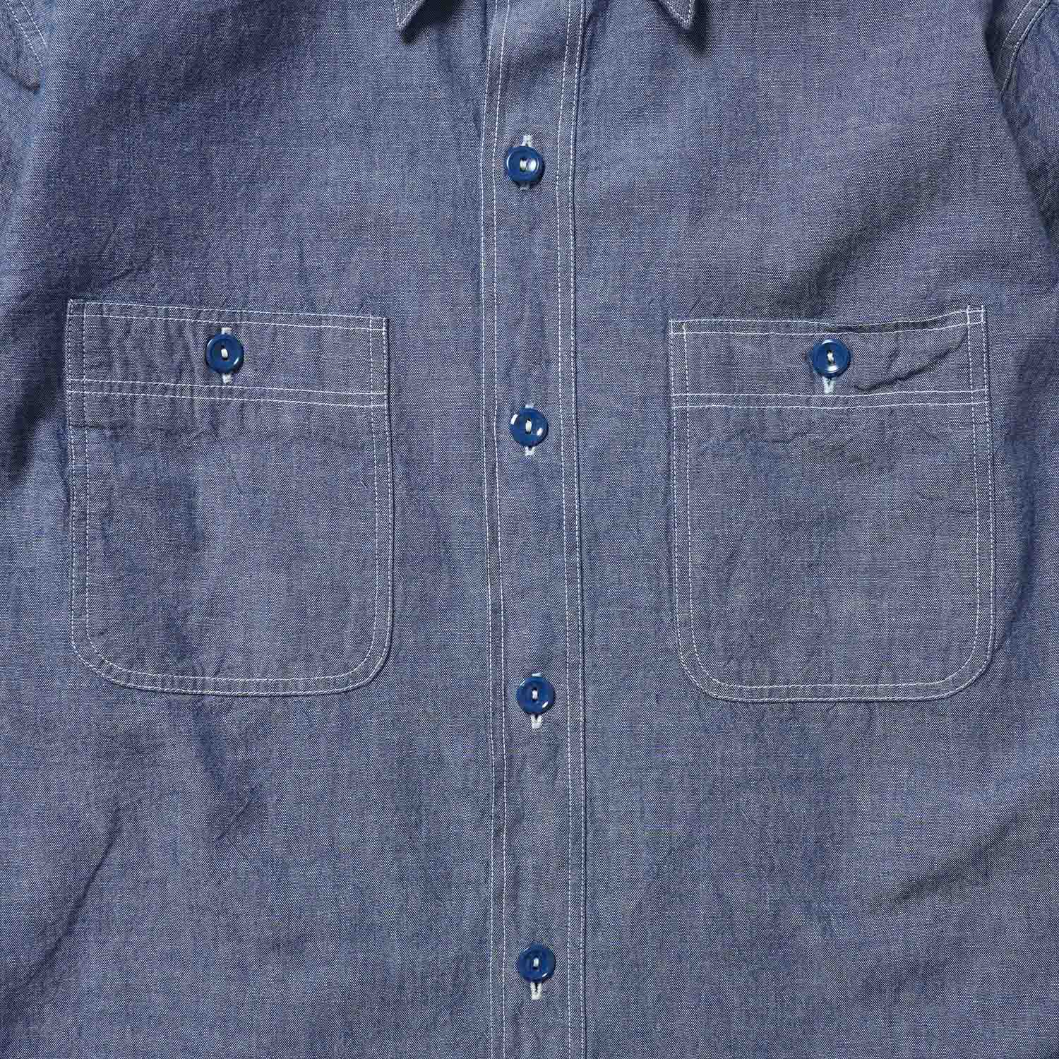 BUZZ RICKSON'S �Х��ꥯ���� Ĺµ����� ��BLUE CHAMBRAY WORK SHIRT�� BR25995