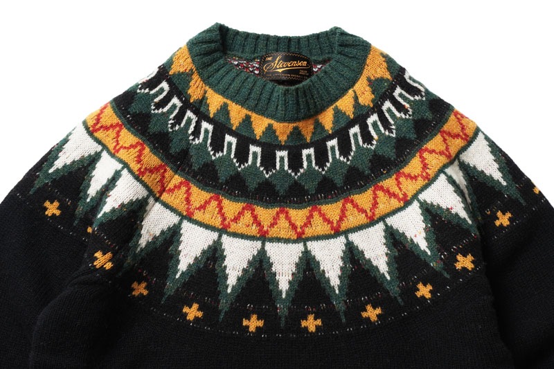 STEVENSON OVERALL Co.  ���ƥ����֥󥽥󥪡��С������� �˥å�  �������� "Geometric Alpine Sweater" GAS