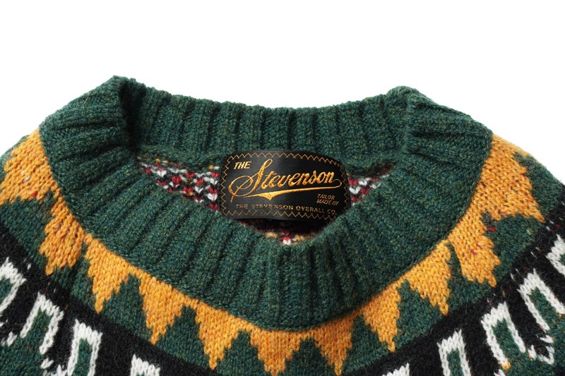 STEVENSON OVERALL Co.  ���ƥ����֥󥽥󥪡��С������� �˥å�  �������� "Geometric Alpine Sweater" GAS