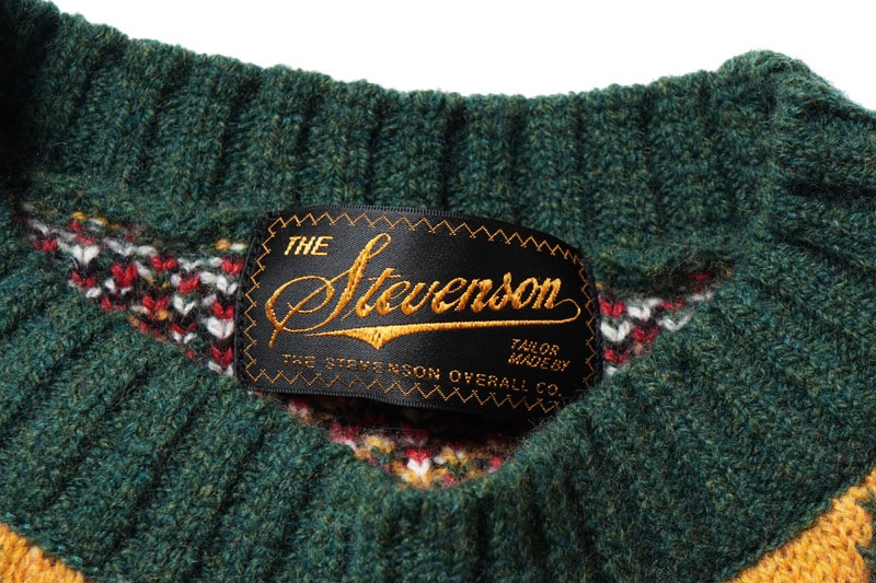 STEVENSON OVERALL Co.  ���ƥ����֥󥽥󥪡��С������� �˥å�  �������� "Geometric Alpine Sweater" GAS