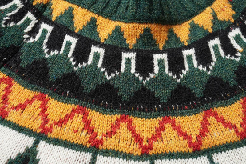 STEVENSON OVERALL Co.  ���ƥ����֥󥽥󥪡��С������� �˥å�  �������� "Geometric Alpine Sweater" GAS