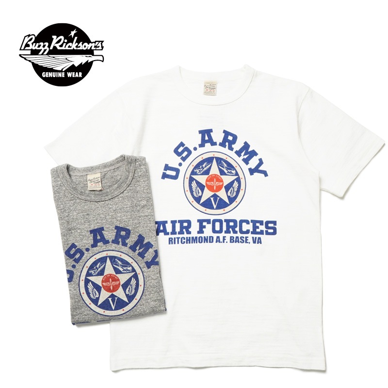 BUZZ RICKSON'S �Х��ꥯ���� ȾµT����� SLUB YARN T-SHIRT  "U.S. ARMY AIR FORCES"  BR79559