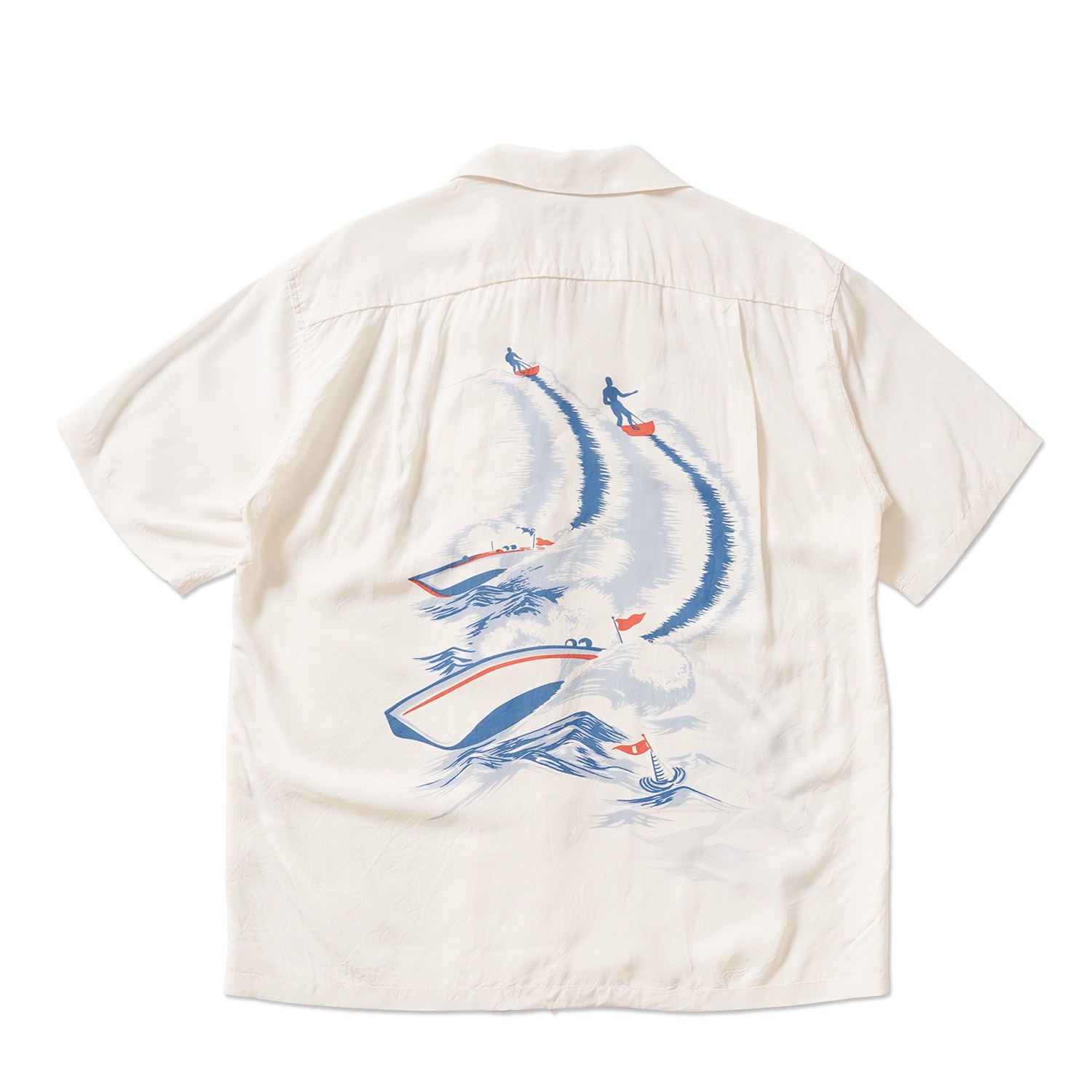 SUN SURF ���󥵡��� Ⱦµ �����ϥ���� RAYON HAWAIIAN SHIRT ��WATER SKIING��  SS39630