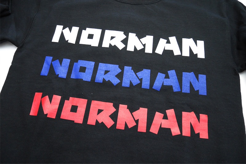 NORMAN �Υ�ޥ� �������å� Logo Print Crew Neck Sweat Tee Shirts NOR-0035