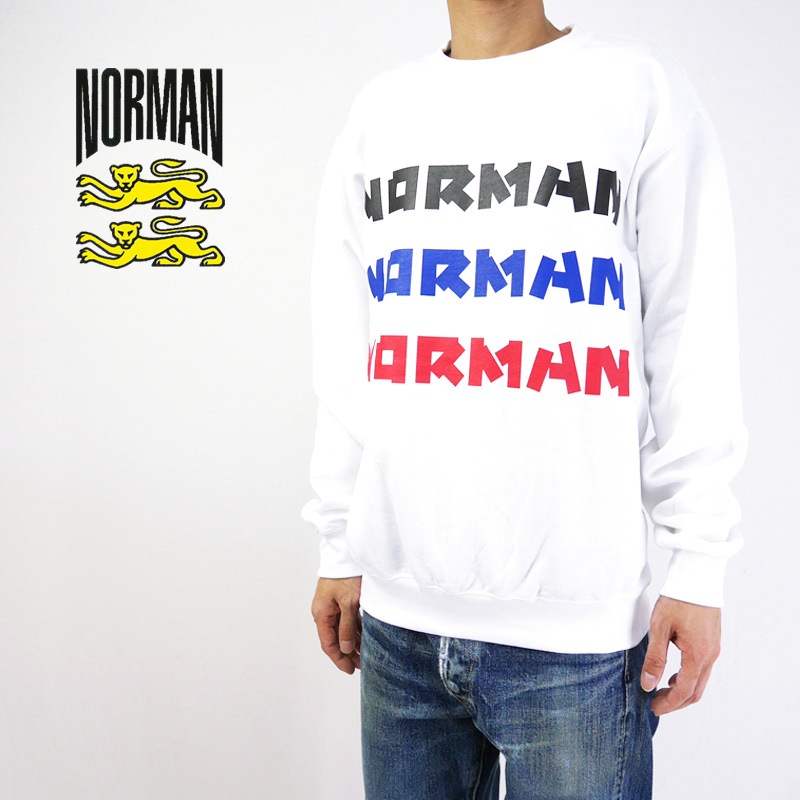 NORMAN �Υ�ޥ� �������å� Logo Print Crew Neck Sweat Tee Shirts NOR-0035