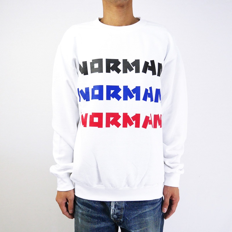 NORMAN �Υ�ޥ� �������å� Logo Print Crew Neck Sweat Tee Shirts NOR-0035