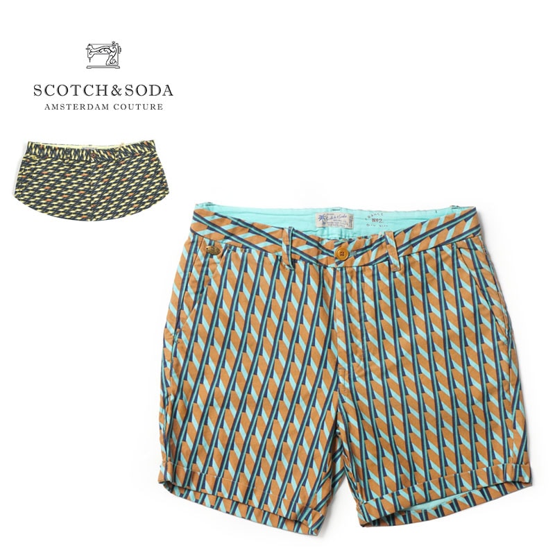 SCOTCH&SODA �����å�����ɥ����� ���硼�� �ϡ��եѥ�� "SLIM FIT CHINO SHORTS" SC81122-41