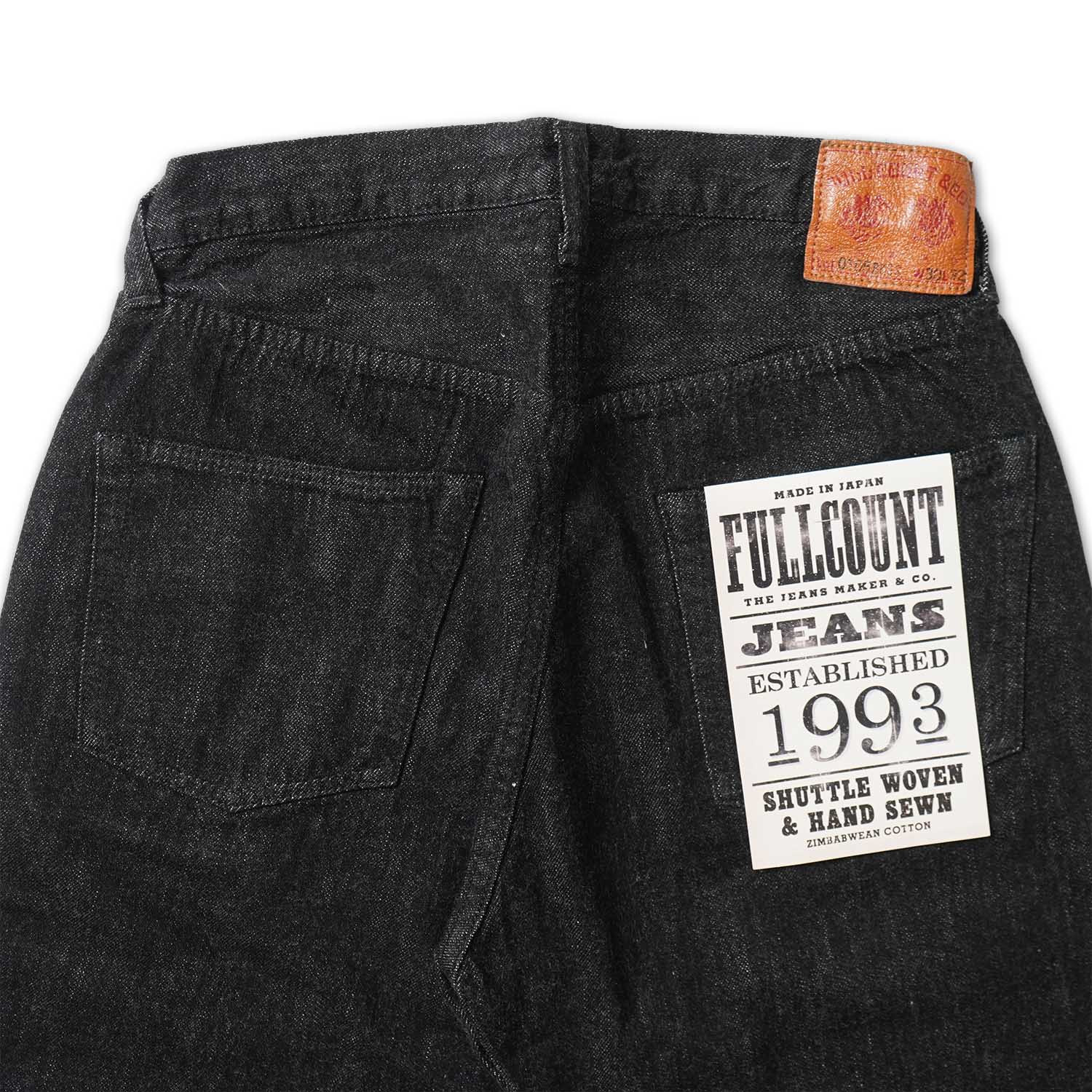 FULLCOUNT �ե륫����� �ѥ��  "Wide Black Selvedge Denim(Super Smooth)"  0105BKSS