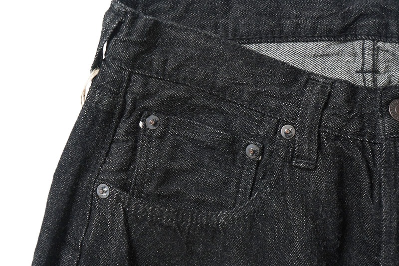 FULLCOUNT ե륫 ѥ  "Wide Black Selvedge Denim(Super Smooth)"  0105BKSS