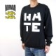 NORMAN �Υ�ޥ� �������å� Logo Print Crew Neck Sweat "HATE" NOR-0034