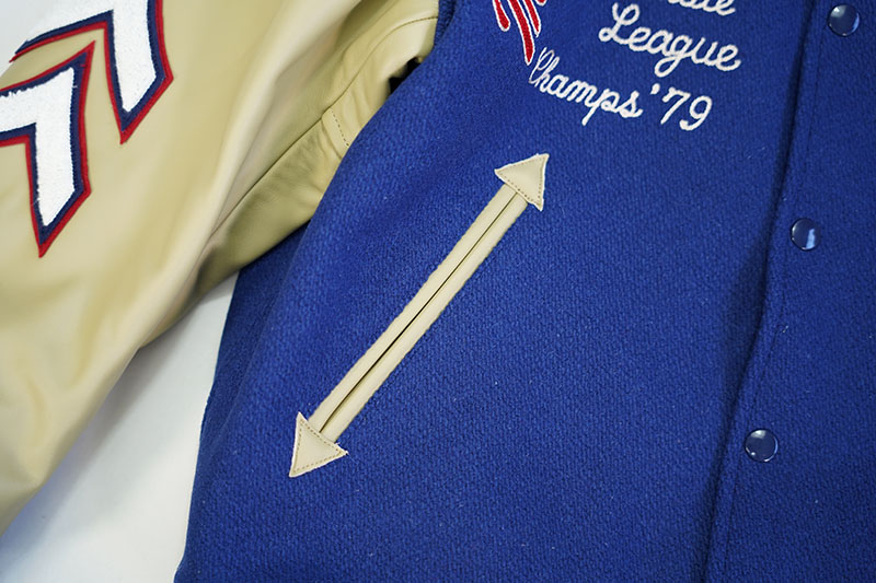 Whitesville �ۥ磻�ĥӥ� ����ɥ��㥱�å� 30oz. WOOL MELTON AWARD JACKET ��MAVERICKS�� (ROYAL)  WV15166-126