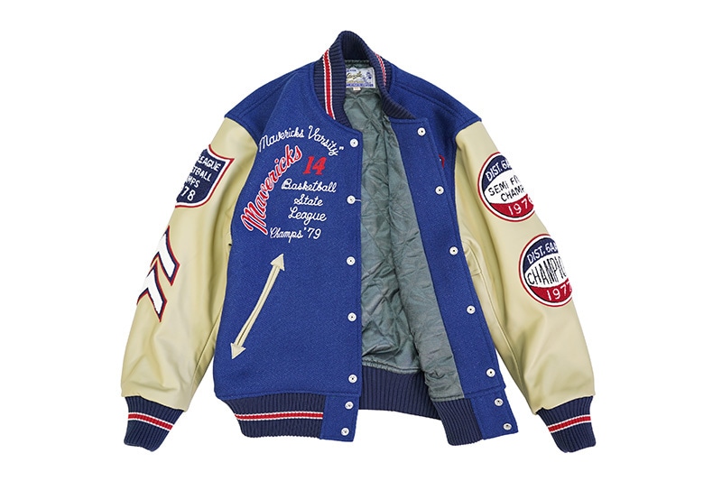 Whitesville �ۥ磻�ĥӥ� ����ɥ��㥱�å� 30oz. WOOL MELTON AWARD JACKET ��MAVERICKS�� (ROYAL)  WV15166-126