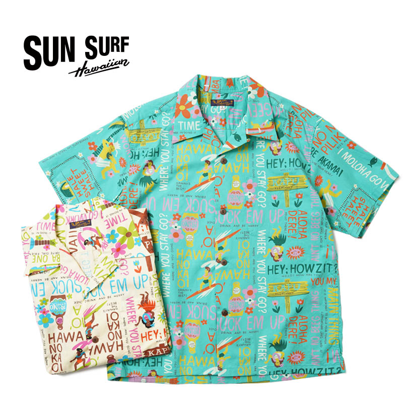 SUN SURF ���󥵡��� Ⱦµ�����ϥ���� "HALE SWEET HALE" COTTON CAMBRIC OPEN SHIRT SS39097