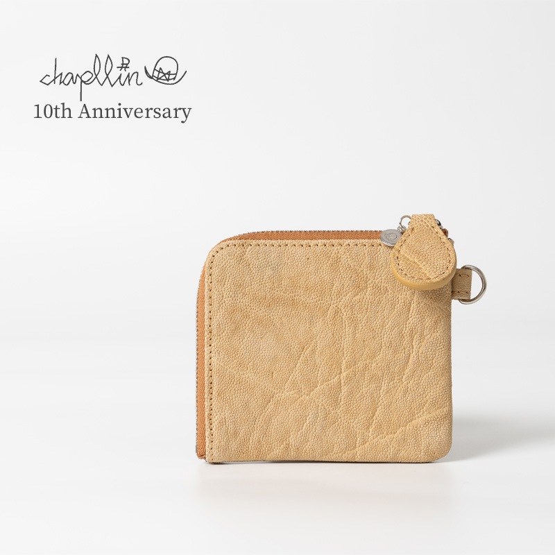 ��10��ǯ�����chapllin ����åץ�� �ߥ˥�����å� �̥�� ����ե���ȥ쥶�� �̷�������å� "ELEPAHANT LEATHER WALLET" CPMW-L-EL-NUME
