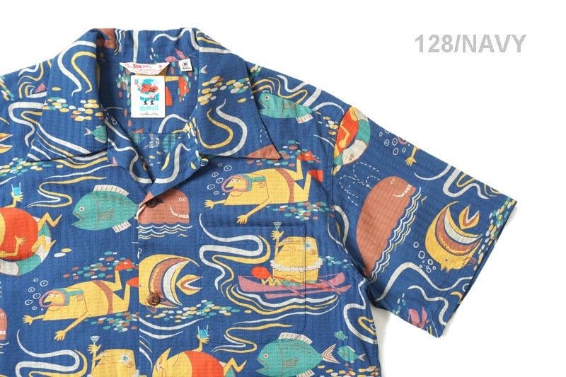 SUN SURF 󥵡 Ⱦµ ϥ DOBBY COTTON OPEN SHIRT  OCEAN ACTIVITIES by ʿ with MOOKIE  SS39538