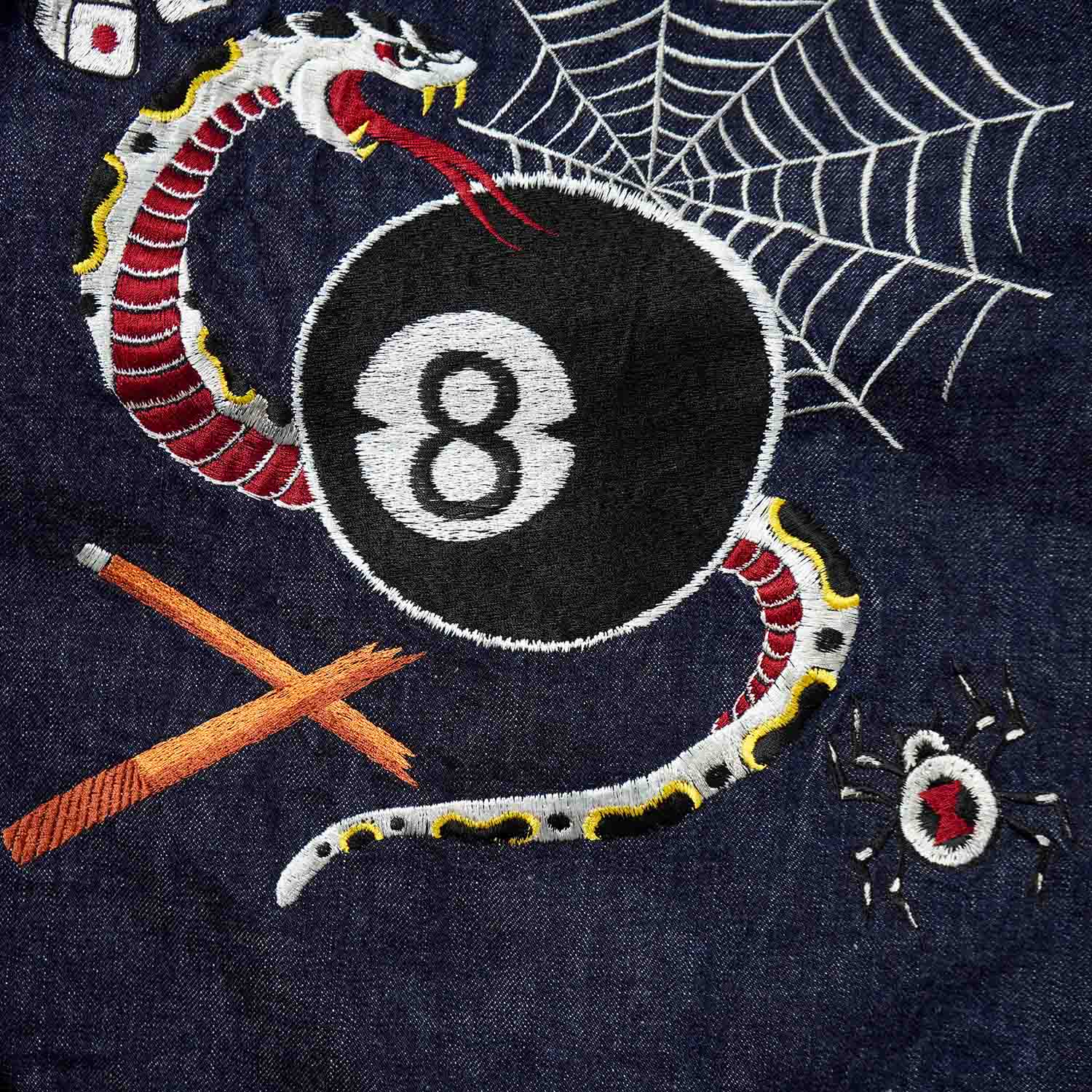 FULLCOUNT �ե륫����� FULLCOUNT��Ħ����  �ǥ˥� ���㥱�å�  ��CLASSIC TATTOO EMBROIDERY TYPE 2nd DENIM JACKET 13.7oz��  ONE WASH  2102E