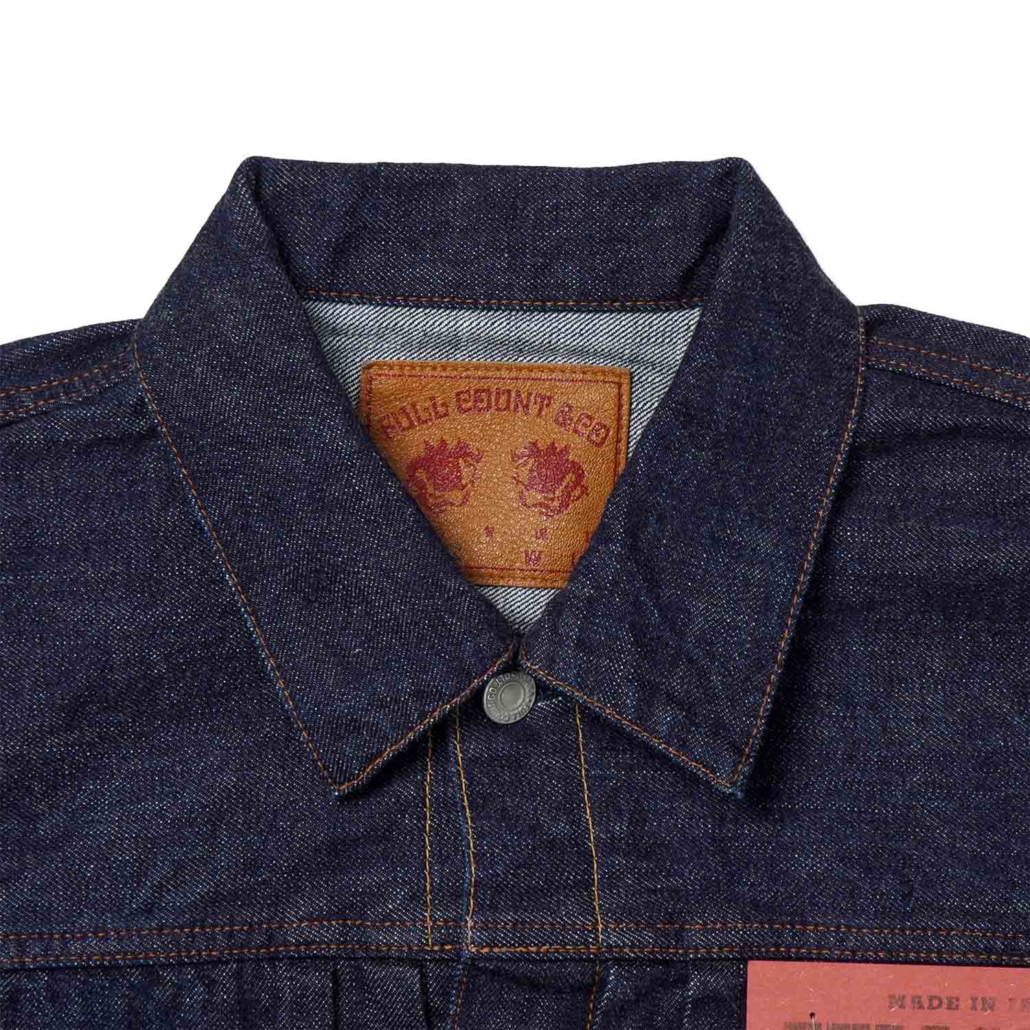 FULLCOUNT �ե륫����� FULLCOUNT��Ħ����  �ǥ˥� ���㥱�å�  ��CLASSIC TATTOO EMBROIDERY TYPE 2nd DENIM JACKET 13.7oz��  ONE WASH  2102E