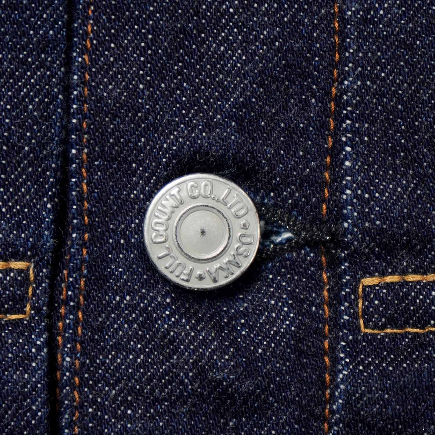 FULLCOUNT �ե륫����� FULLCOUNT��Ħ����  �ǥ˥� ���㥱�å�  ��CLASSIC TATTOO EMBROIDERY TYPE 2nd DENIM JACKET 13.7oz��  ONE WASH  2102E