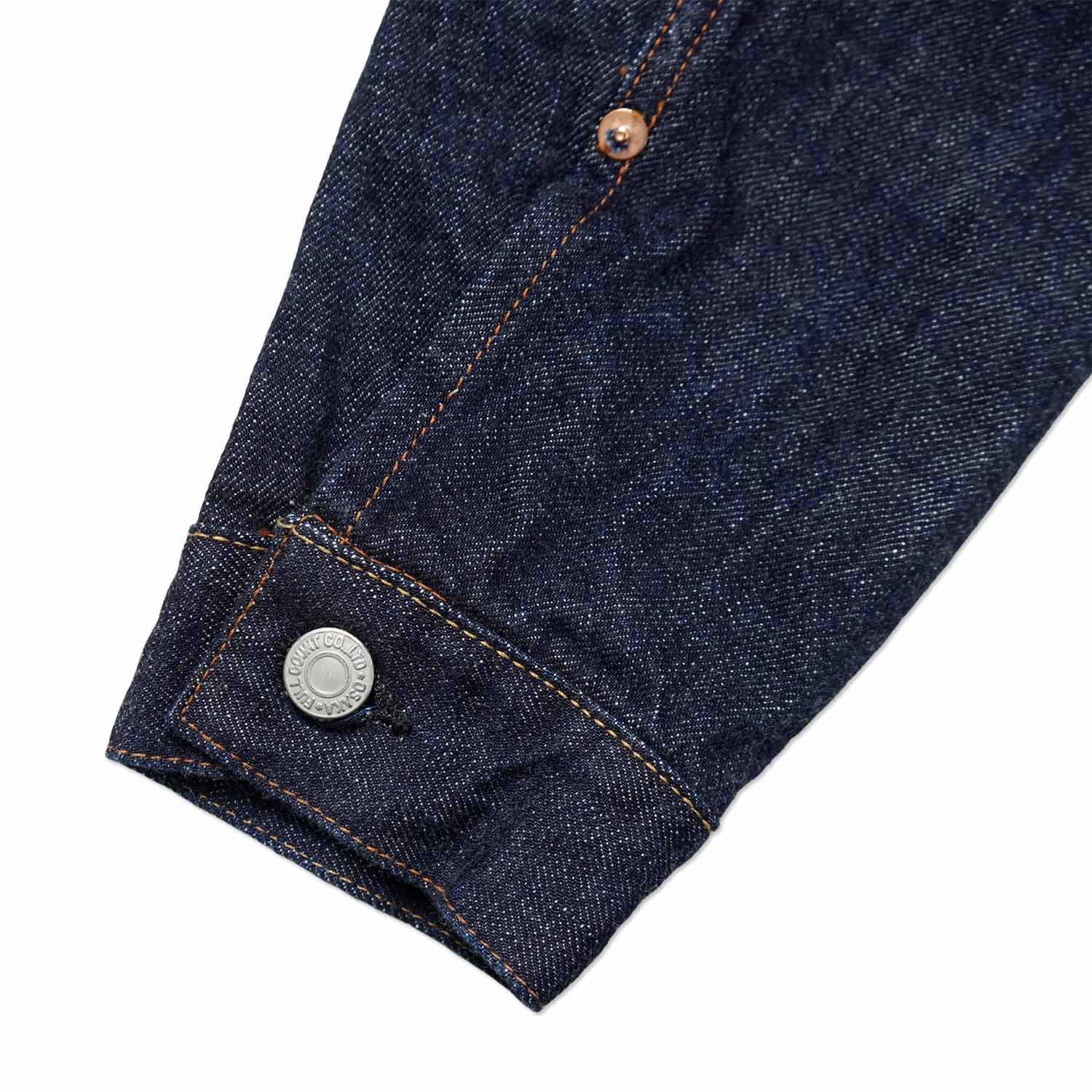 FULLCOUNT �ե륫����� FULLCOUNT��Ħ����  �ǥ˥� ���㥱�å�  ��CLASSIC TATTOO EMBROIDERY TYPE 2nd DENIM JACKET 13.7oz��  ONE WASH  2102E