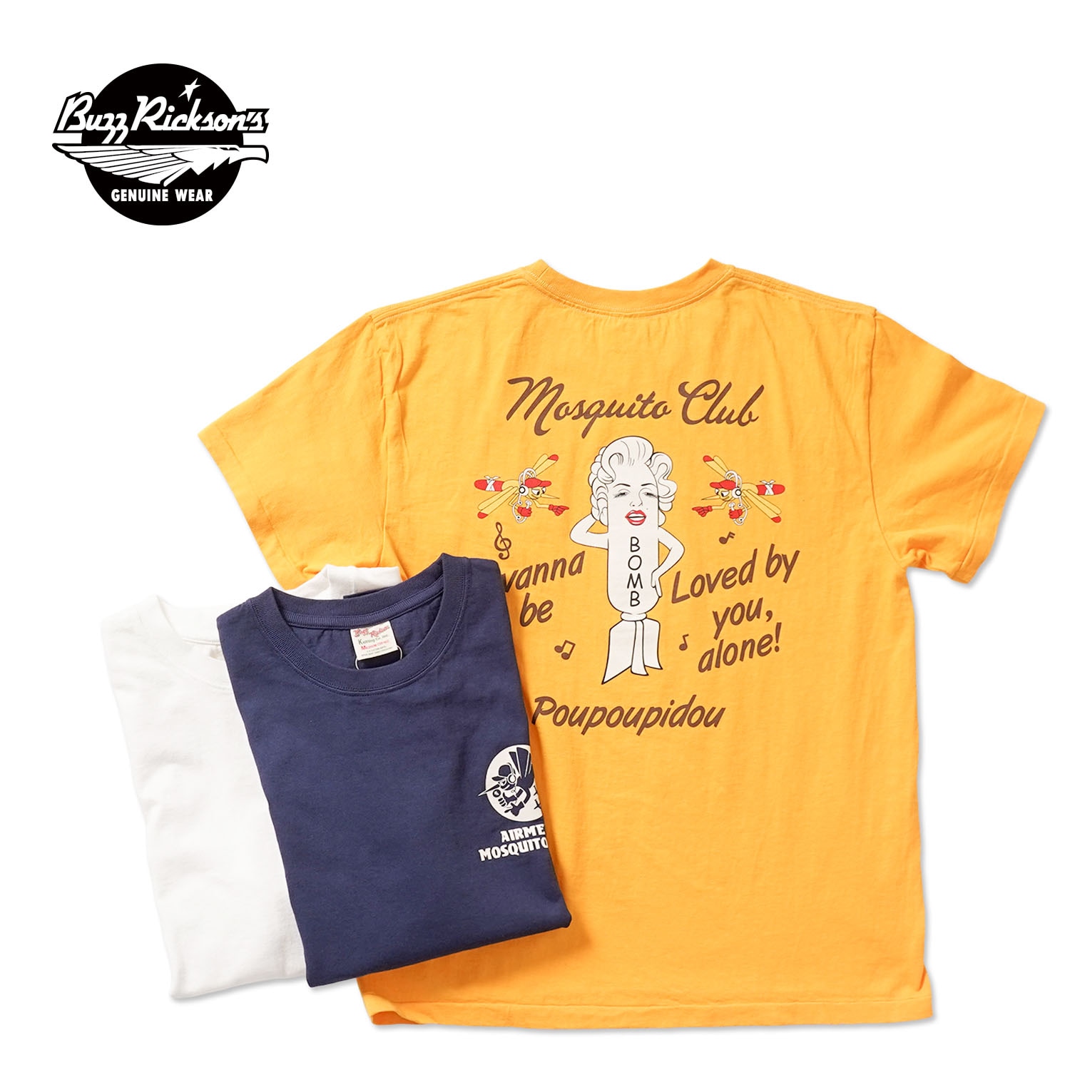 BUZZ RICKSON'S �Х��ꥯ���� ȾµT����� S/S T-SHIRTS "PX T MOUQUITO CLUB" BR79758