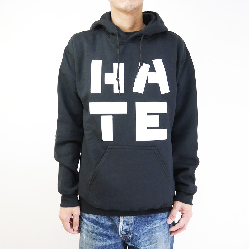 NORMAN �Υ�ޥ� �������å� Logo Print  hooded sweatshirt "HATE" NOR-0037