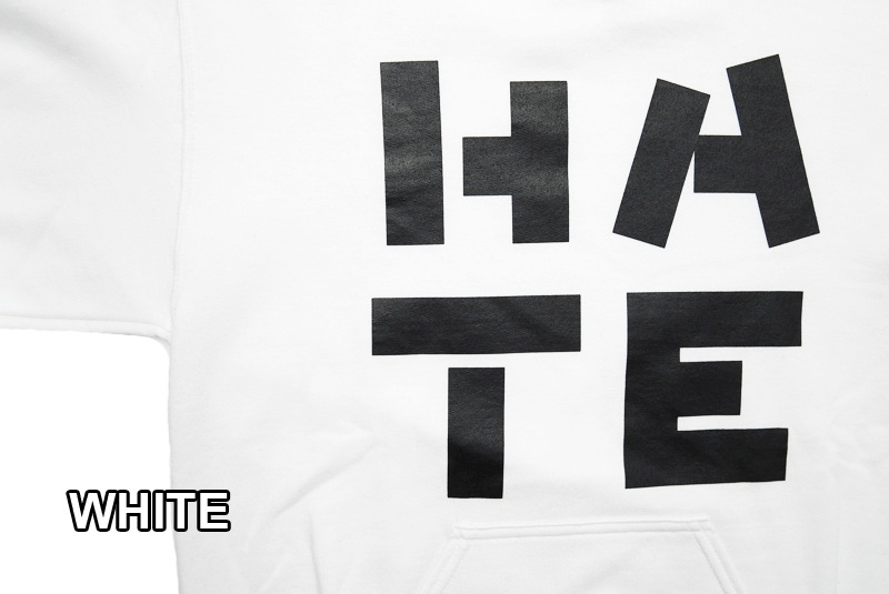 NORMAN �Υ�ޥ� �������å� Logo Print  hooded sweatshirt "HATE" NOR-0037