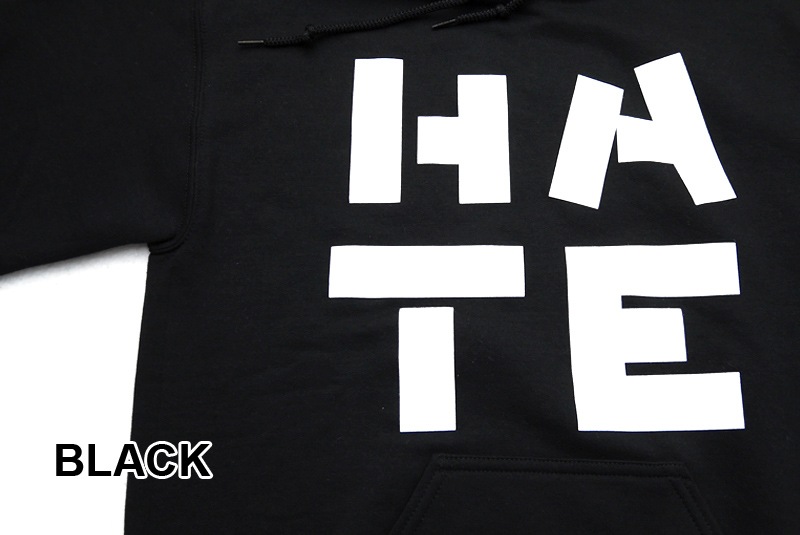 NORMAN �Υ�ޥ� �������å� Logo Print  hooded sweatshirt "HATE" NOR-0037