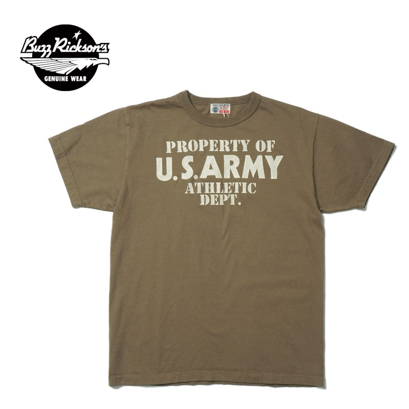 BUZZ RICKSON'S �Х��ꥯ���� ȾµT����� "U.S. ARMY ATHLETIC DEPT." BR79348