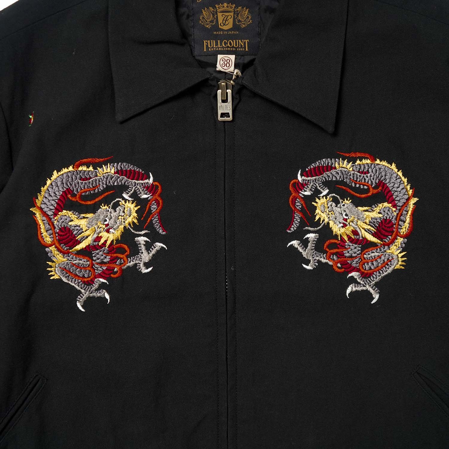 FULLCOUNT �ե륫����� FULLCOUNT��Ħ����  ���㥱�å� ��CLASSIC TATTOO EMBROIDERY SPORT JACKET ORIGINAL DRAWING by "HORIDAI" ��  2054-1