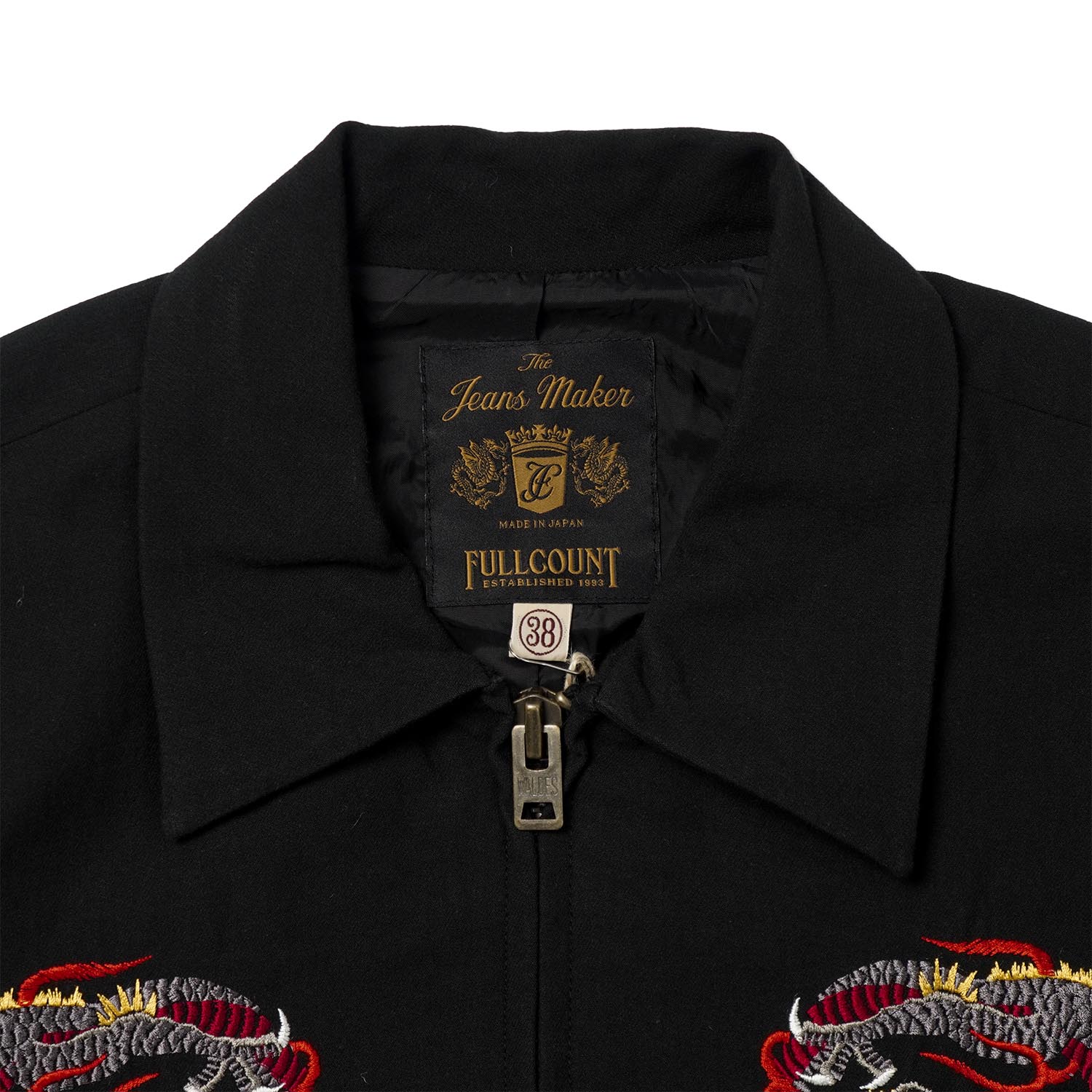 FULLCOUNT �ե륫����� FULLCOUNT��Ħ����  ���㥱�å� ��CLASSIC TATTOO EMBROIDERY SPORT JACKET ORIGINAL DRAWING by "HORIDAI" ��  2054-1