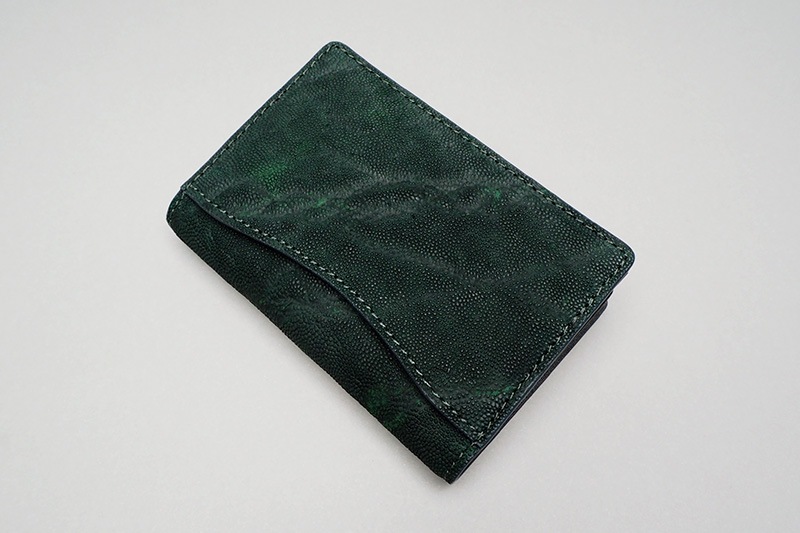 chapllin ����åץ�� �����ɥ����� ��ELEPHANT LEATHER CARD CASE�� GREEN CPC-CC-EL-GN