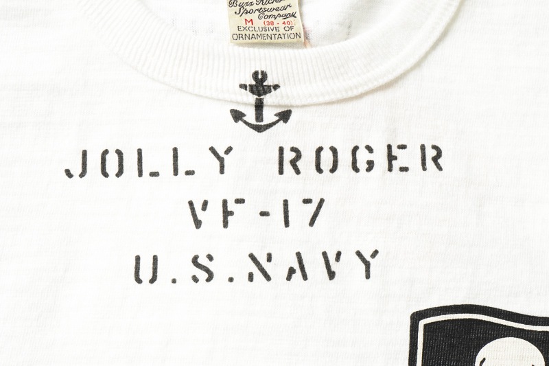 BUZZ RICKSON'S �Х��ꥯ���� ȾµT����� SLUB YARN T-SHIRT "VF-17" BR79561