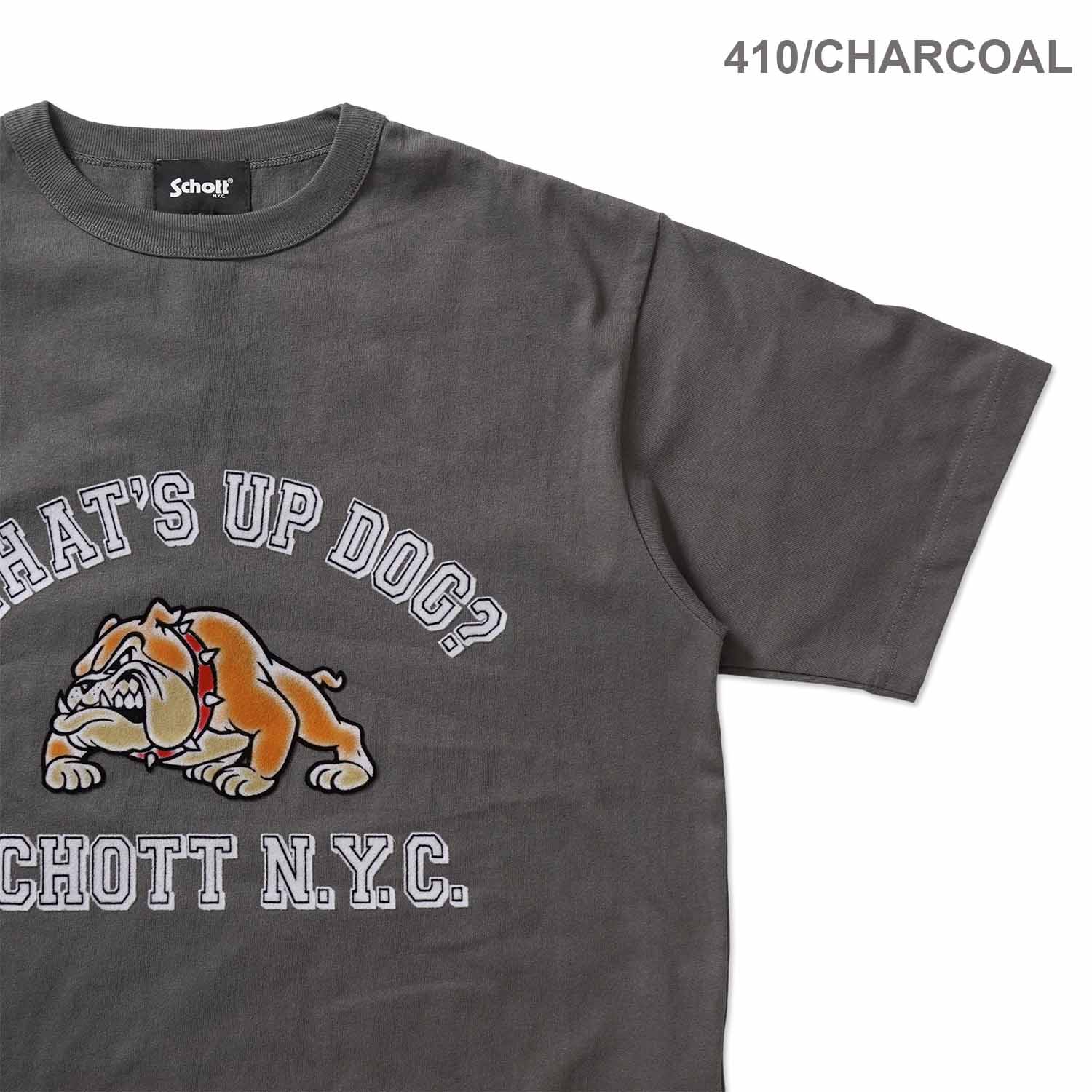 Schott ����å� Ⱦµ�ԥ���� "WHAT'S UP DOG T-SHIRT" 782-6134014