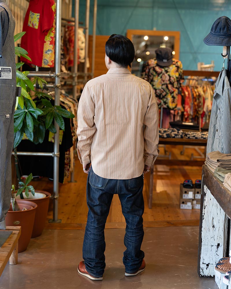 SUGAR CANE ���奬�������� Ĺµ ����� "COKE STRIPE WORK SHIRT (LONG SLEEVE)" SC28652