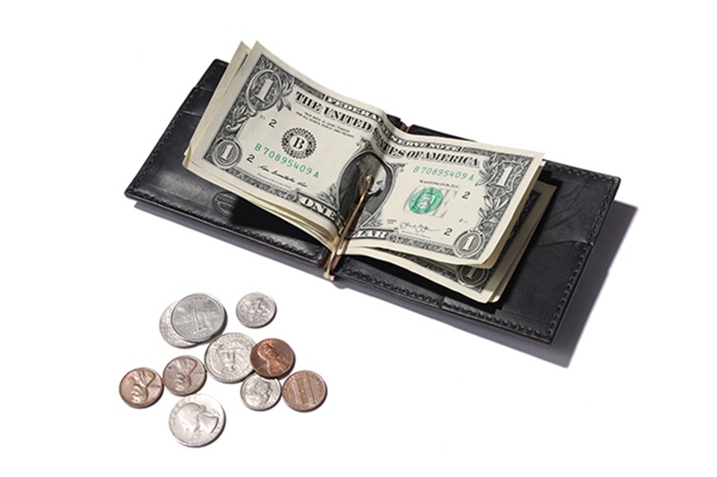MR.OLIVE �ߥ��������꡼�� �ޥ͡�����åץ�����å�  HORWEEN CHROMEXCEL LEATHER  "MONEY CLIP WALLET"  ME113H