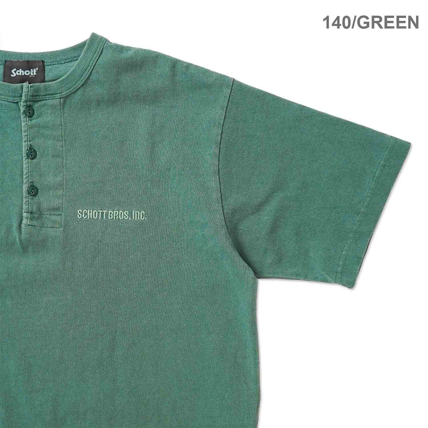 Schott ����å� Ⱦµ�ԥ���� "TIME TESTED OVER FOUR GENERATIONS EMB. HENLEY T-SHIRT" 782-6134005