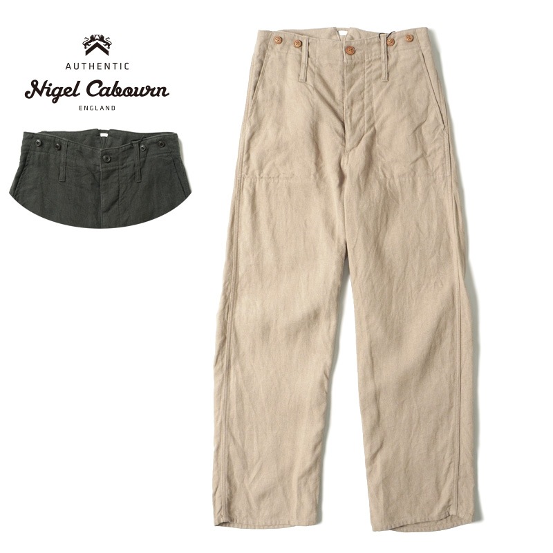 Nigel Cabourn LINEN PANT BEIGE 36 リネンパンツ いま穿きたいパンツ》LINEN PIN OX – ナイジェル・ケーボン
