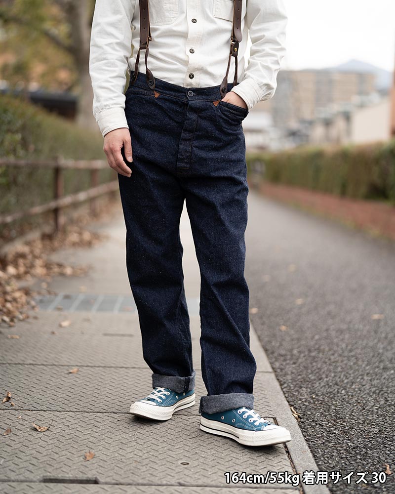 ڥ󥦥åWAREHOUSE ϥ ǥ˥ѥ  Lot.1228 "1874 3POCKET HEAVY LEATHER BOUND OVERALL" 1228-24SS-OW