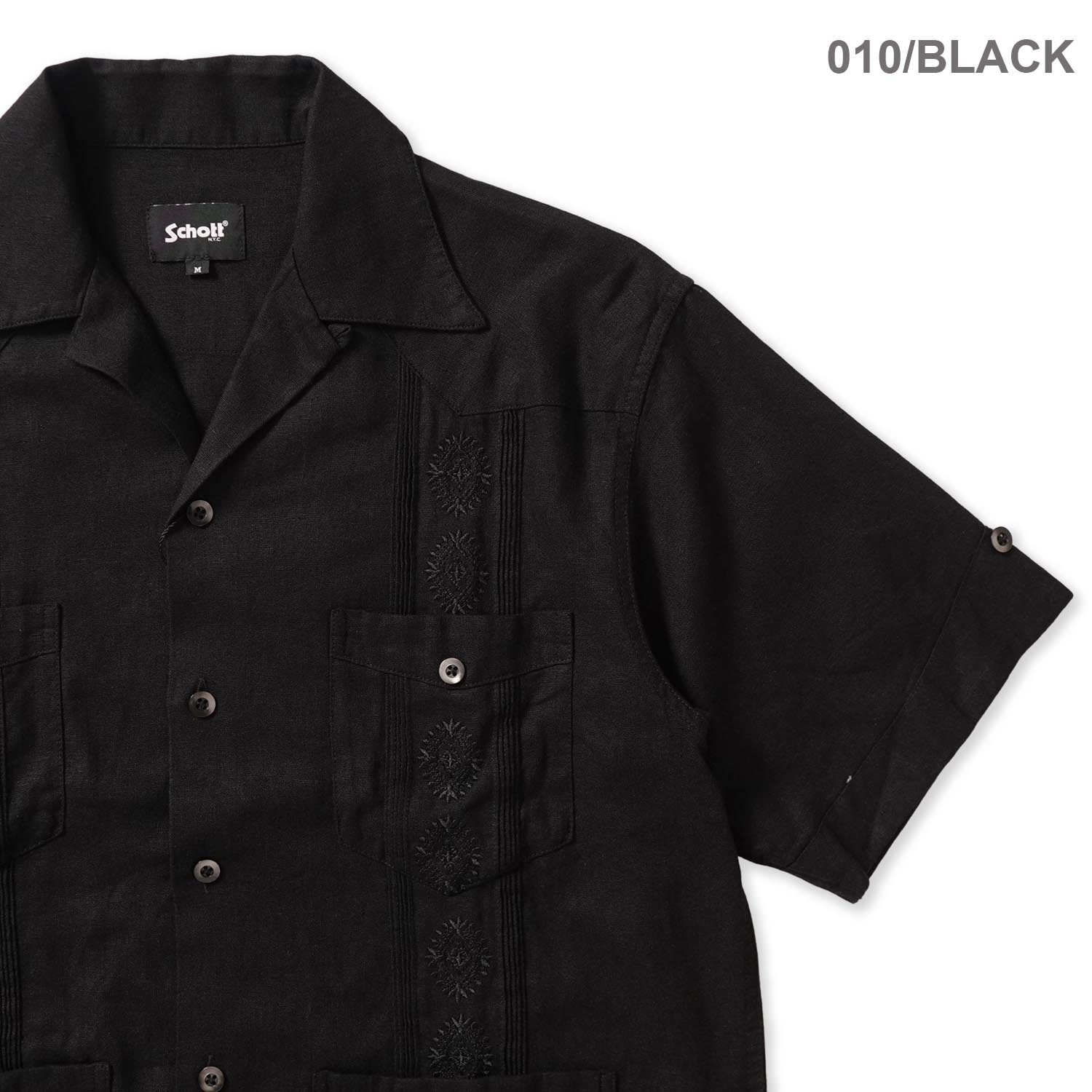 Schott ����å� Ⱦµ ����� ��LINEN GUAYABERA SHIRT�� 782-6123008