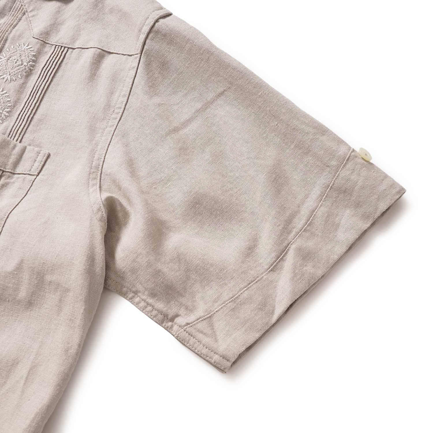 Schott ����å� Ⱦµ ����� ��LINEN GUAYABERA SHIRT�� 782-6123008