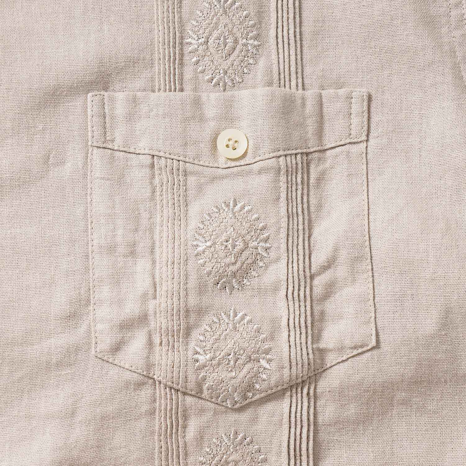 Schott ����å� Ⱦµ ����� ��LINEN GUAYABERA SHIRT�� 782-6123008