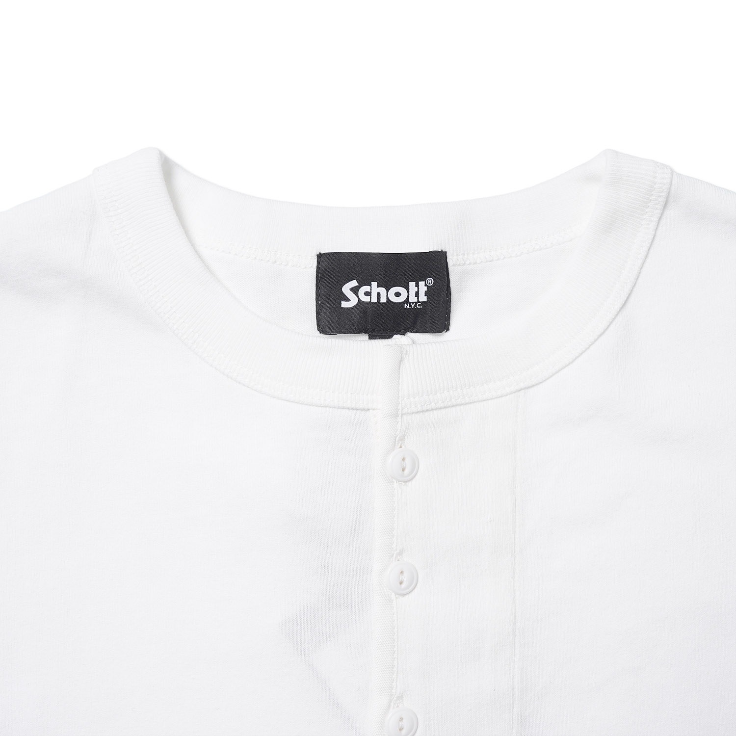 Schott ����å� ȾµT����� "FINEST QUALITY BUILT TOUGH EMB. HENLEY T-SHIRT" 782-6134021