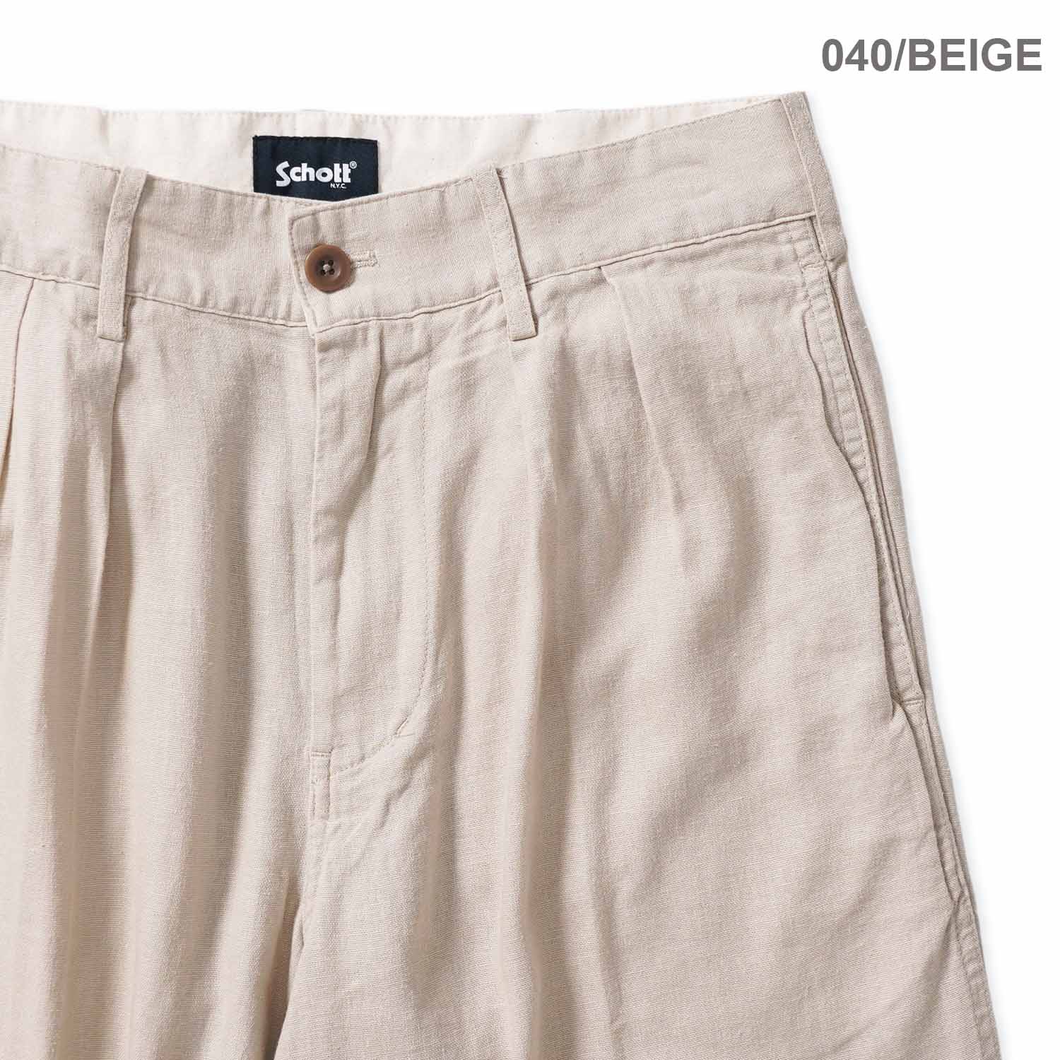Schott ����å� �ѥ�� "LINEN TROUSERS" 782-6110005