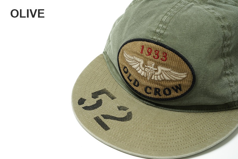 OLD CROW ������ɥ����� ˹�� ����å� ��WINGED CROW - MECHANIC CAP�� OC-23-AW-G03