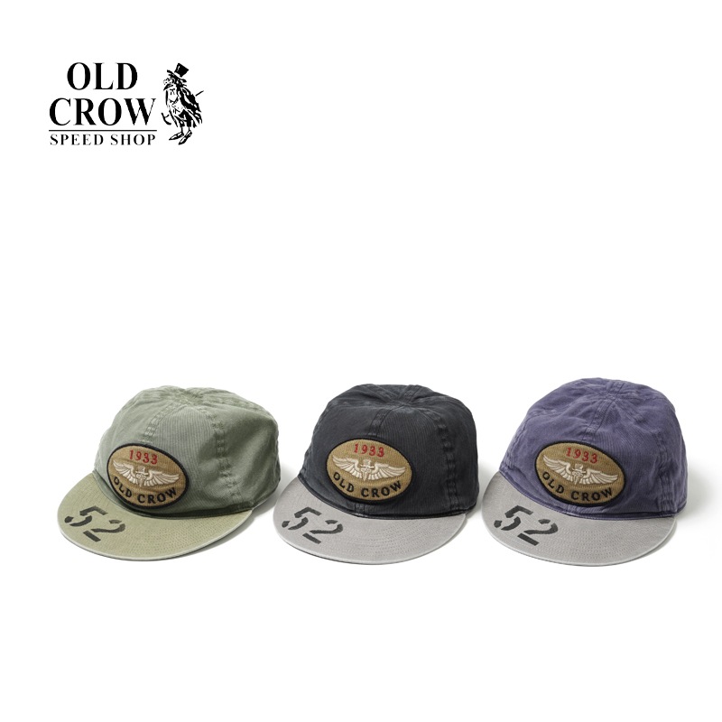 OLD CROW ������ɥ����� ˹�� ����å� ��WINGED CROW - MECHANIC CAP�� OC-23-AW-G03