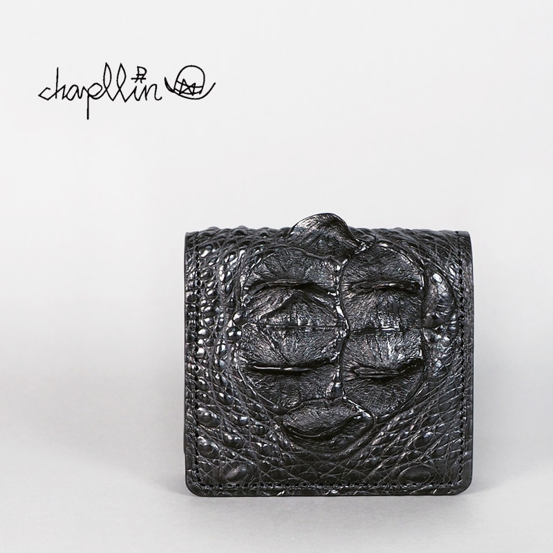 chapllin ����åץ�� �ܥå��� �����󥱡��� ��CROCODILE LEATHER BOX COIN PURSE�ɡ�CPC-BOX-CRHB-BK
