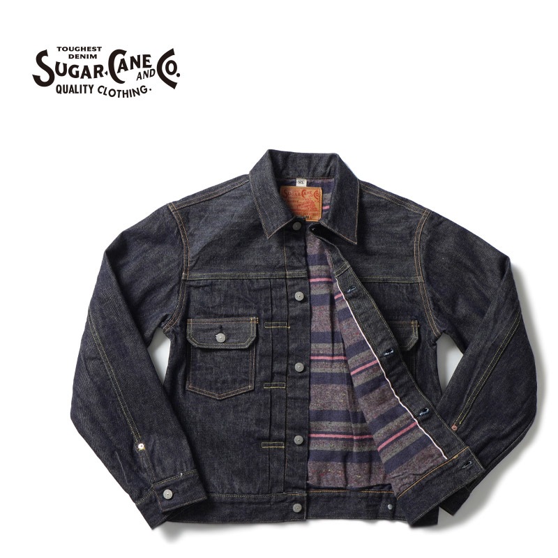 SUGAR CANE ���奬�������� �ǥ˥� ���㥱�å� "14.25oz. DENIM BLANKET LINED JACKET" SC15210