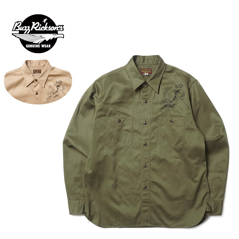 BUZZ RICKSON'S �Х��ꥯ���� Ĺµ����� ��HERRINGBONE WORK SHIRTS��  BR29476