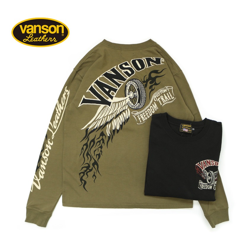 【sayapico】VANSON 長袖 XL フライングエンブレム刺繍 sayapico様専用】VANSON 長袖 XL フライングエンブレム刺繍